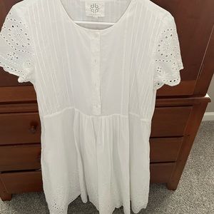 Embroidered detail, Eyelet cotton dress. Never worn.
